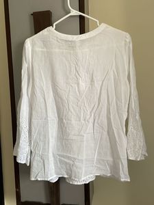 White Broderie Anglaise Tunic