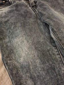 Flare Leg Acid Wash Jeans