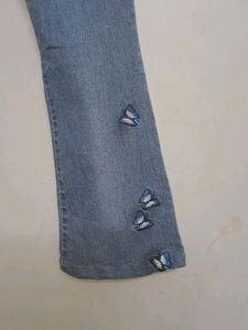 Wide Length Butterflies 🦋 😍 Pattern Jeans