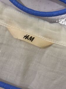 White H&amp;M Button-Up Shirt
