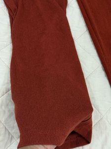 Rust Wide Leg Pants