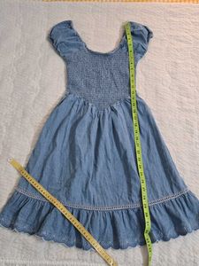 Denim Smocked Dress size XS