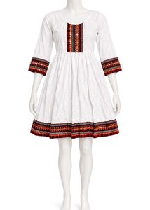 Embroidered White Kurta