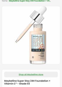 Maybelline GODDESS Foundation check details