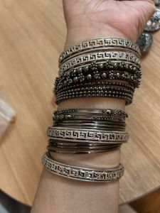Oxidised Silver Ethnic Jewellery Set