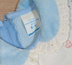Baby Blue Velvet Romper