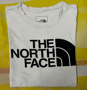Authentic The North Face Logo Tee | White | Size M