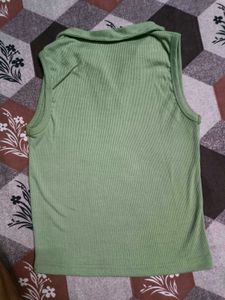 Green Polo Tank Top
