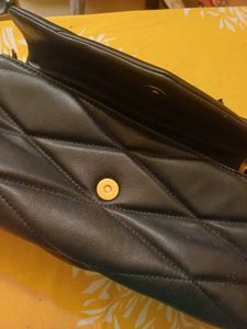 Mango Chic Black  Bag with Gold Chain