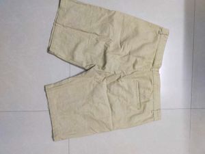 Khaki linen Cargo Shorts h&amp;m