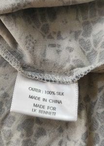 Floral Print Silk Wrap Dress