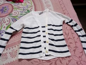 Striped Knit Cardigan