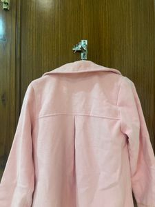 Adorable Pink Embroidered Coat