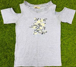 Floral Cold Shoulder Top