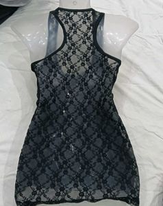Black Lace👗 Trim Tank Top