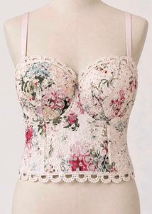 Floral Lace Corset Bralette