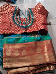 Beautiful Saree with Embellished Blouse