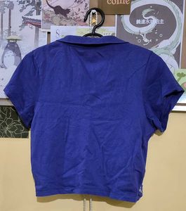 Cropped Polo Shirt with donald duck Graphic