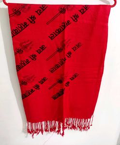 'Jai Shree Mahakal' Red Stole, SAWAN SPECIAL 🕉️