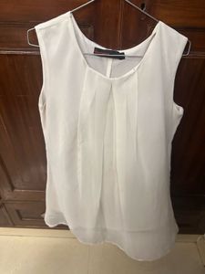 Elegant White Sleeveless Top