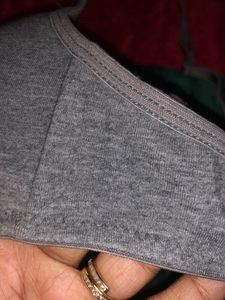 Comfortable Grey Cotton Bralette