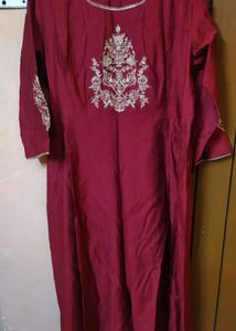 Maybell Kurta Maroon Colour