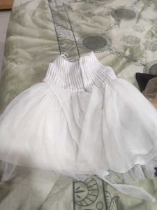 White Lace Flower Girl Dress
