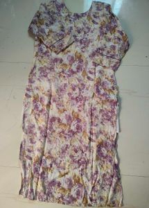 Floral Print Embroidered Suit for Women