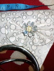 #White #Purse With Bow