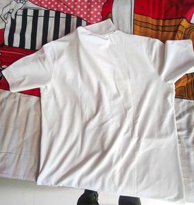 Men's White Polo T-Shirt