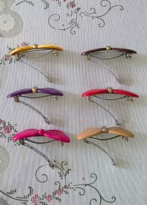 Set of 6 Bow Hair Clips