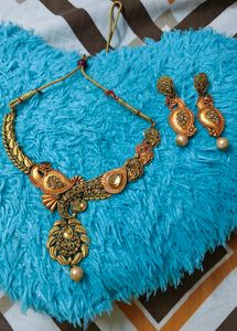 Peacock Design Necklace Set