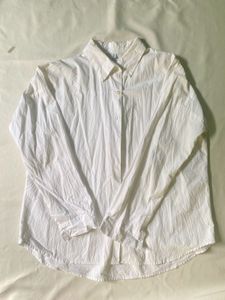 Classic White Button-Down Shirt(Bust-33-37)