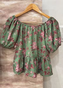 Floral Peplum Top