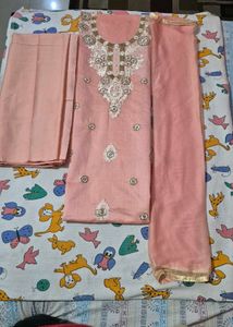Light Pink Dress Material