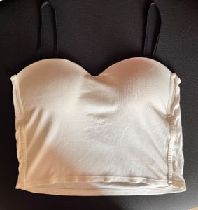 Ribbed White Crop Top