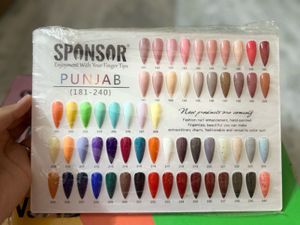 SPONSOR PUNJAB Nail Color Swatch Chart