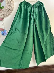 Bottle Green Bandhani Anarkali suit set &amp; palazzo