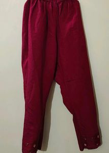 Indo Era Maroon Kurta Set.
