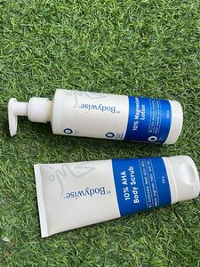 Bodywise 10% AHA Body Scrub &amp; Magnesium Lotion