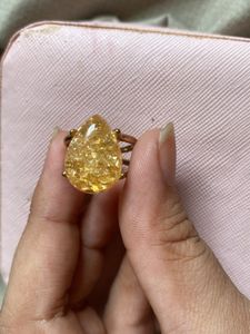 savana orange Gemstone Ring