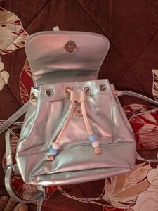 Cute Silver Mini Backpack