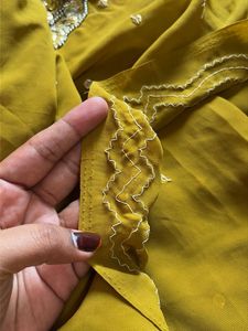 Embroidered Ethnic Saree Without Blouse