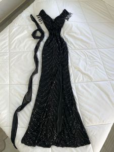 Stunning Black Sequin Gown