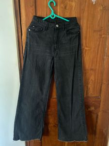 OUTRYT Black Wide Leg Jeans