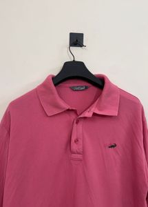 Pink Crocodile Polo Shirt