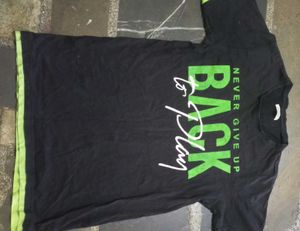 Graphic Print Black T-Shirt
