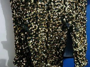 Sequin  party wear golden Tops for women