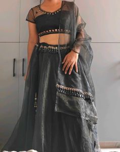 Elegant Black Lehenga Choli Set