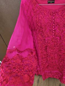 Agha noor fully embroidered 2 pc